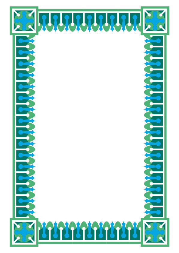 Day & Collins 8 line Chromatic/2 colour Border No. 2