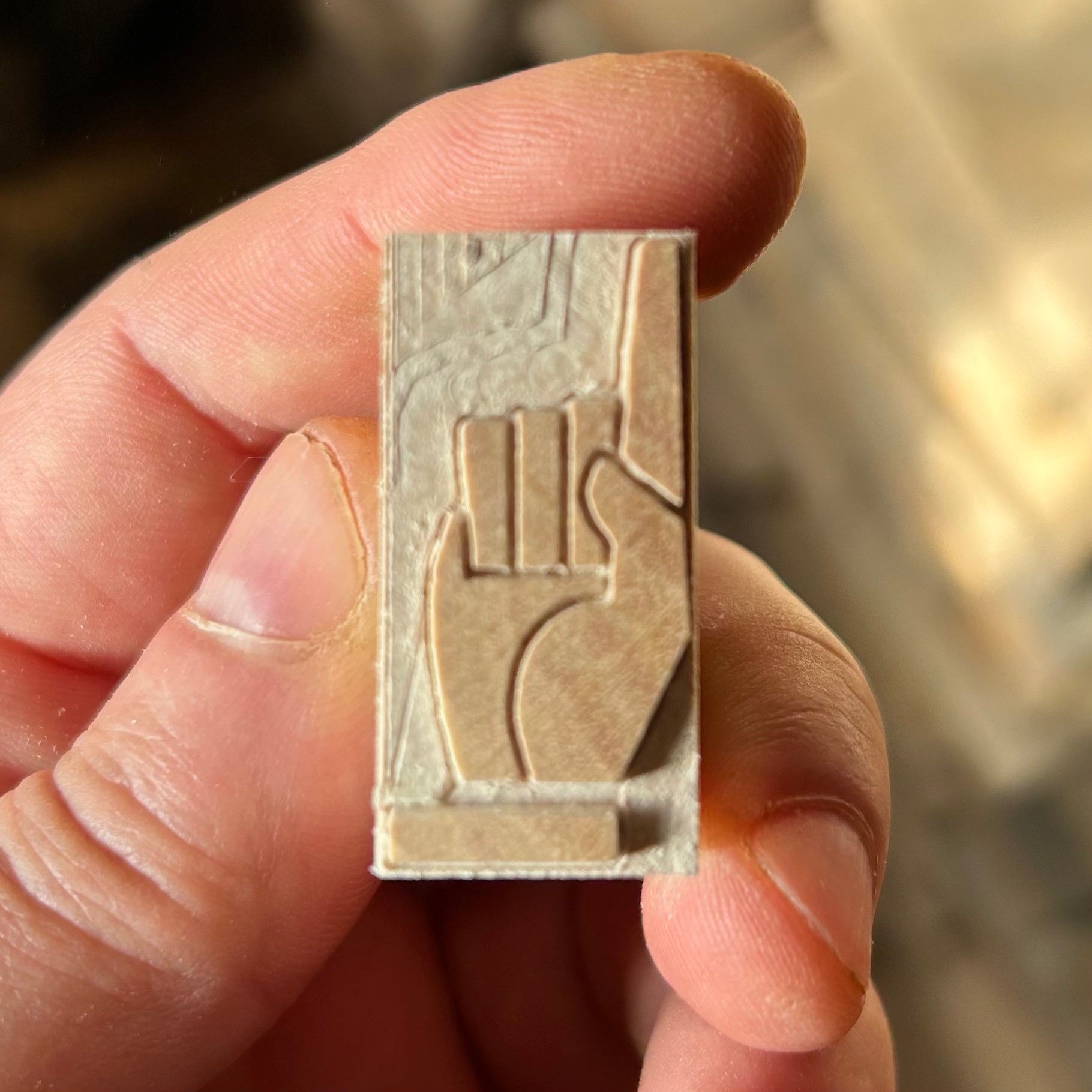'Jose Iranzo' Letterpress Manicule, Printers Fist