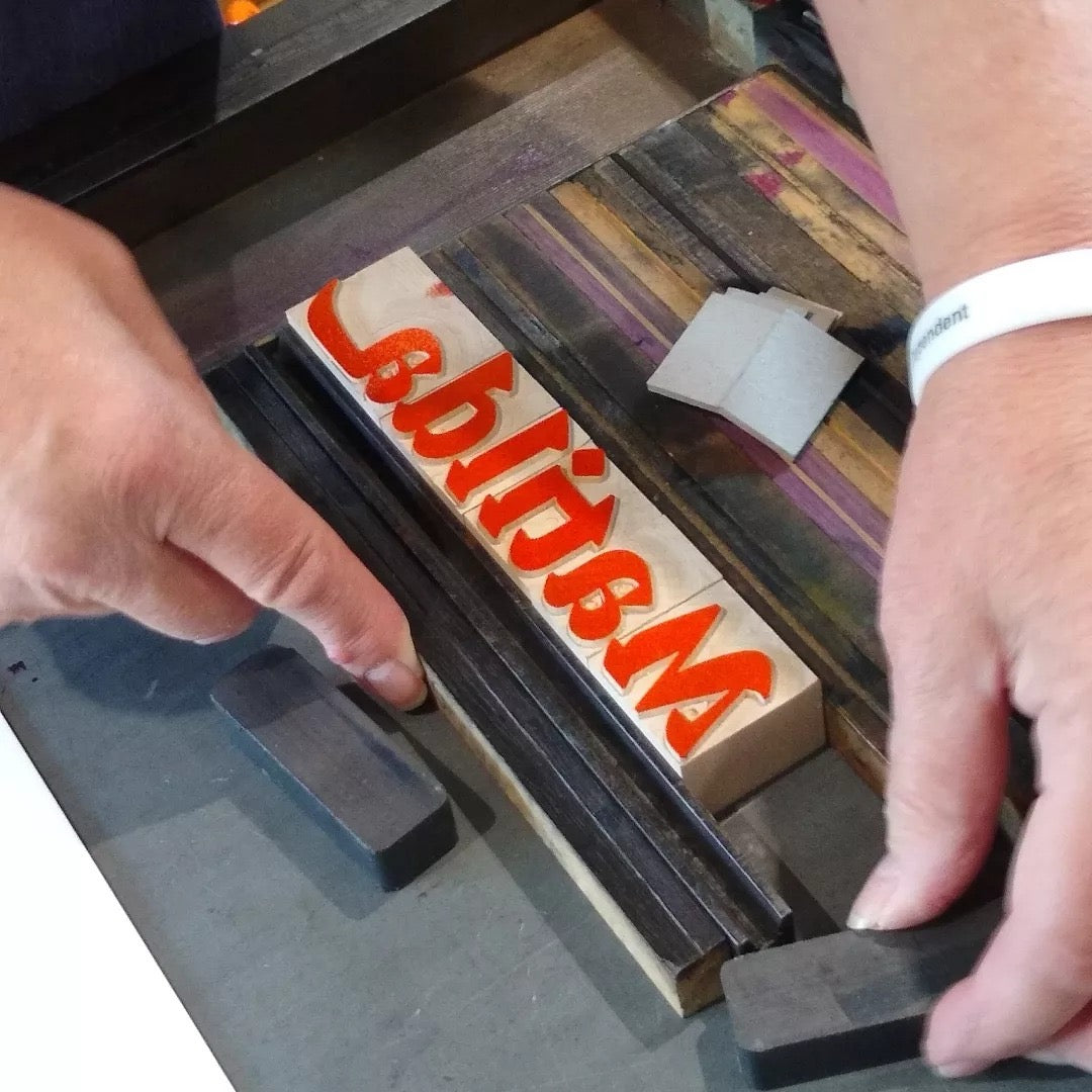 'Amalta' letterpress woodtype typeface