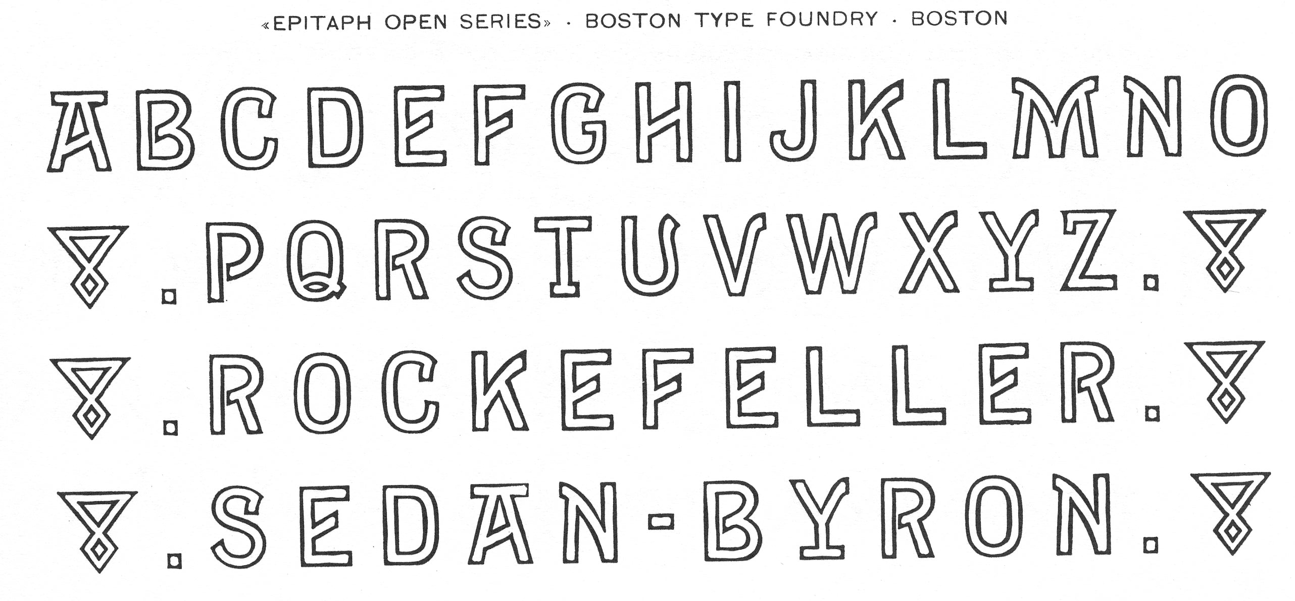 'Bromham' letterpress woodtype typeface