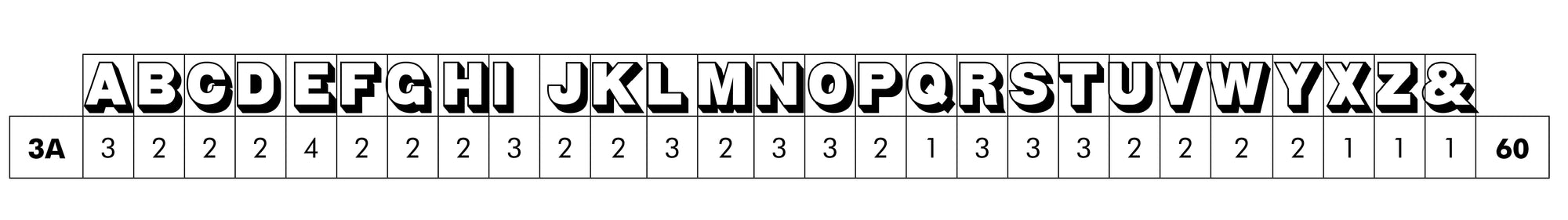 'Golborne' letterpress woodtype typeface