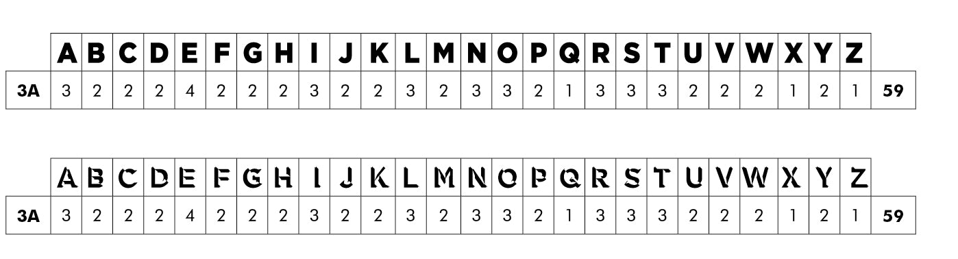 ‘Thurleigh' 2 Colour, True Chromatic Letterpress woodtype typeface