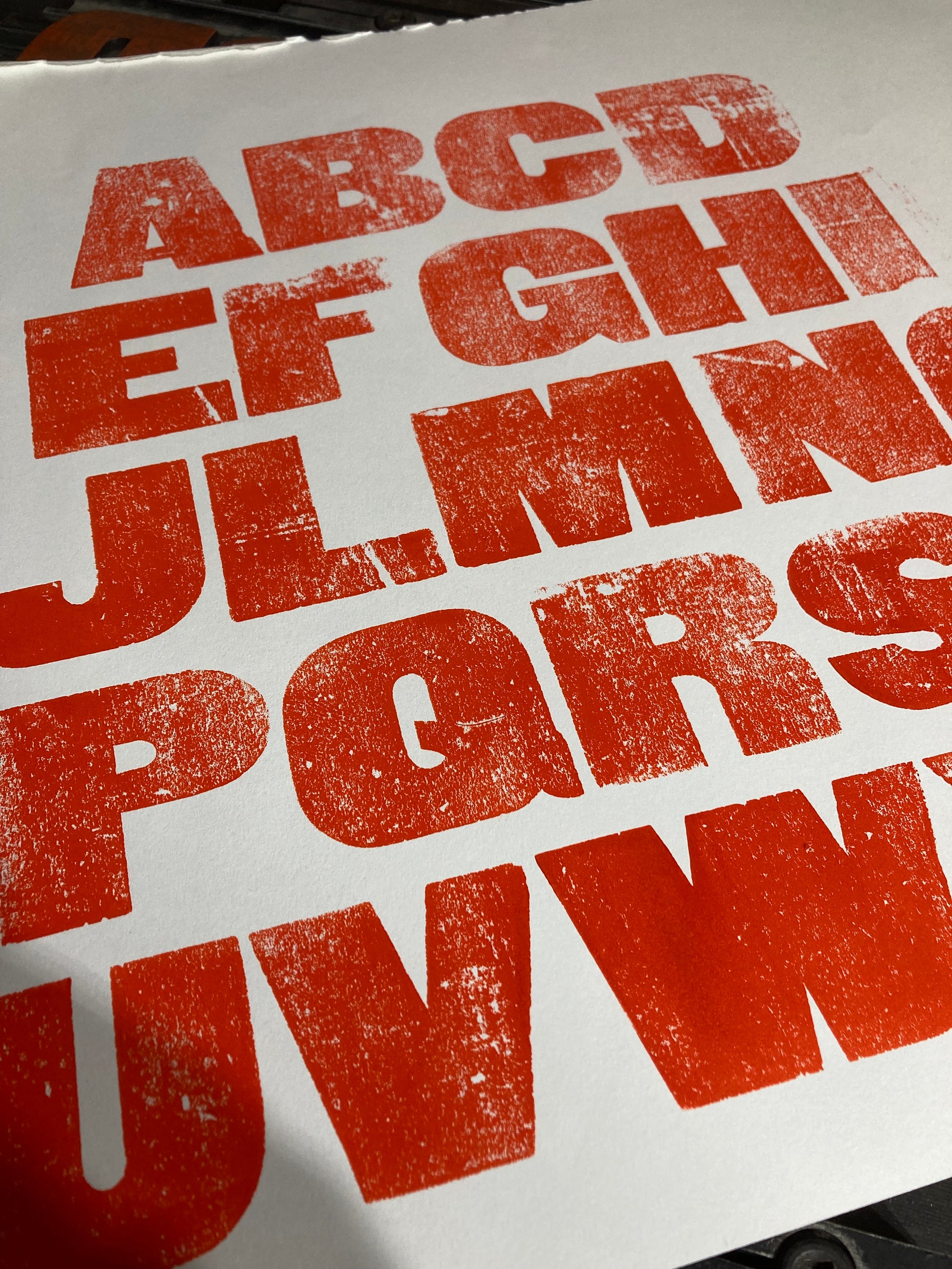 'Meuse' letterpress woodtype typeface