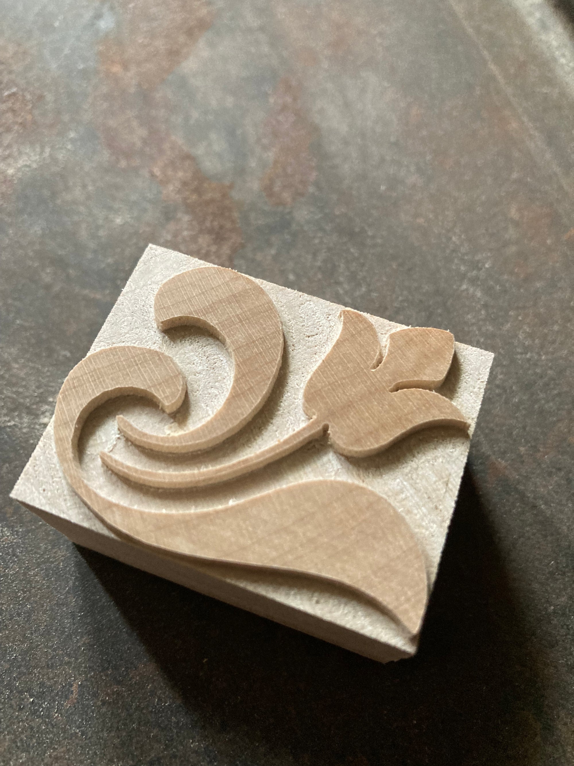 'DeLittle Flower' Letterpress Ornament No. 2