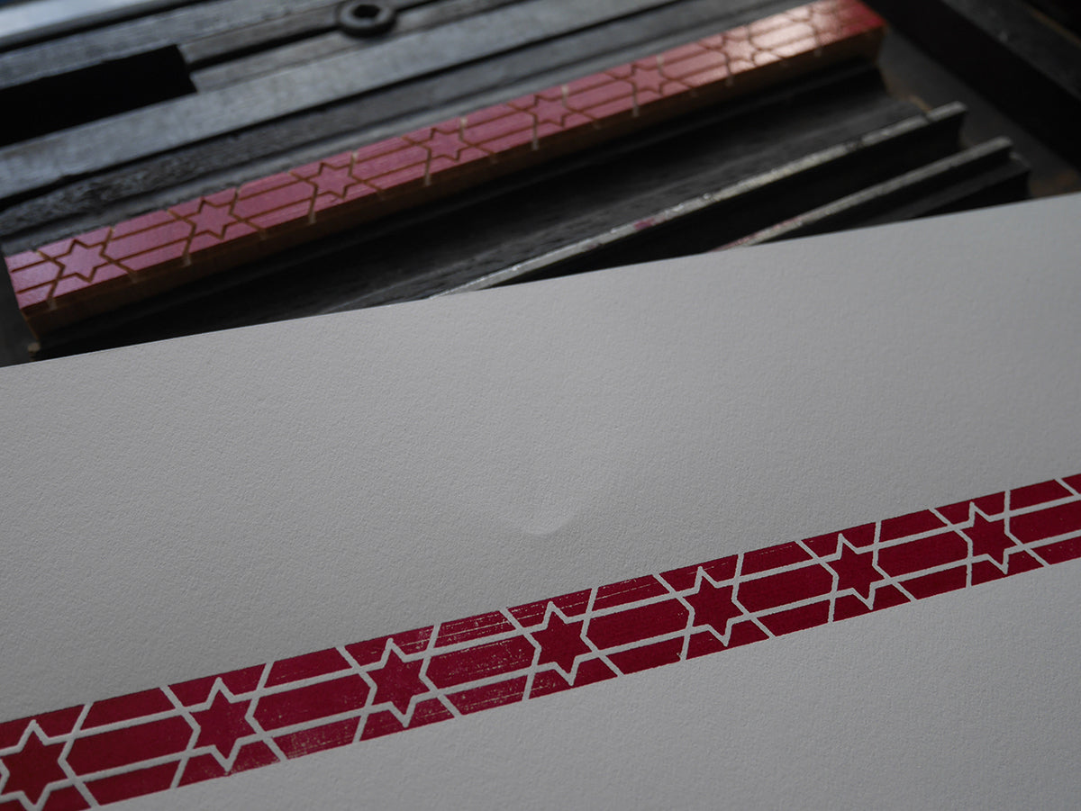 'Kairo' Letterpress border