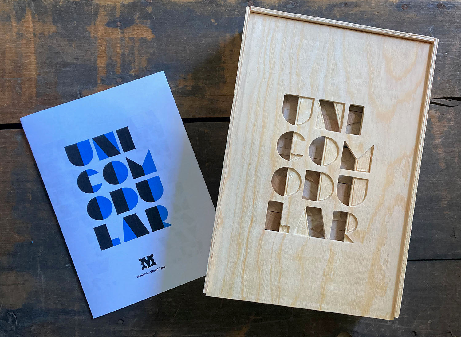 'Unicomodular' Modular letterpress woodtype typeface