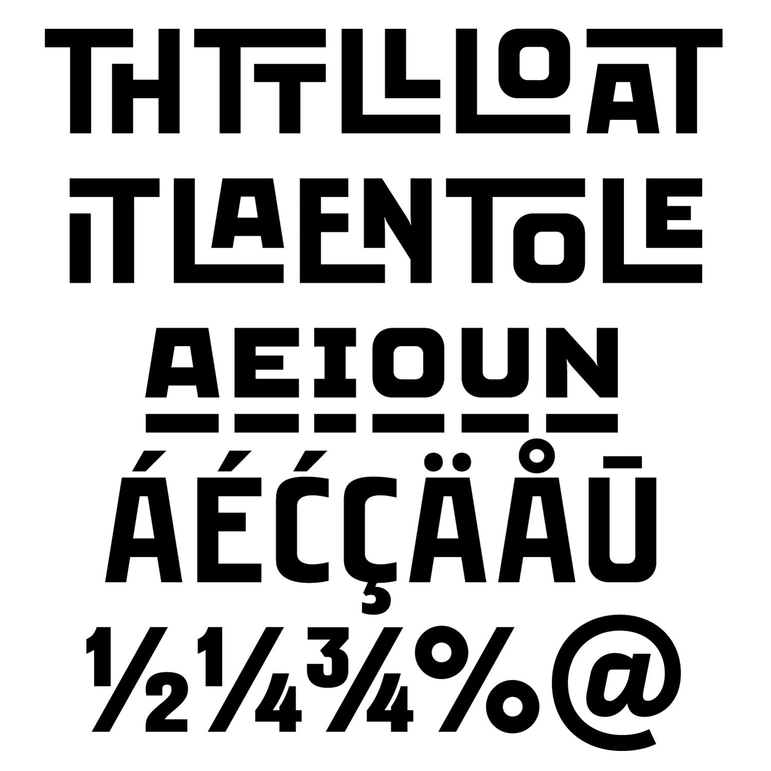 'Monpassie' letterpress woodtype typeface