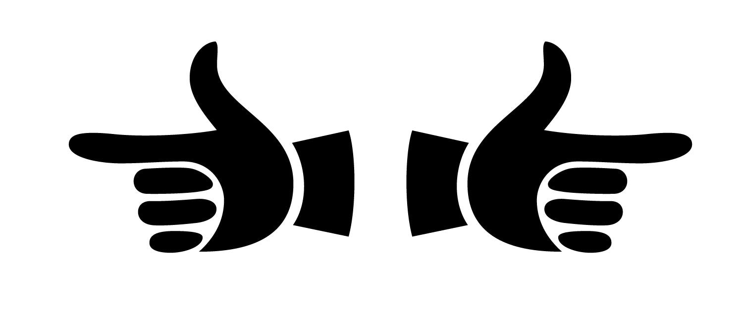 'Yardbird' Letterpress Manicules, Printers Fist