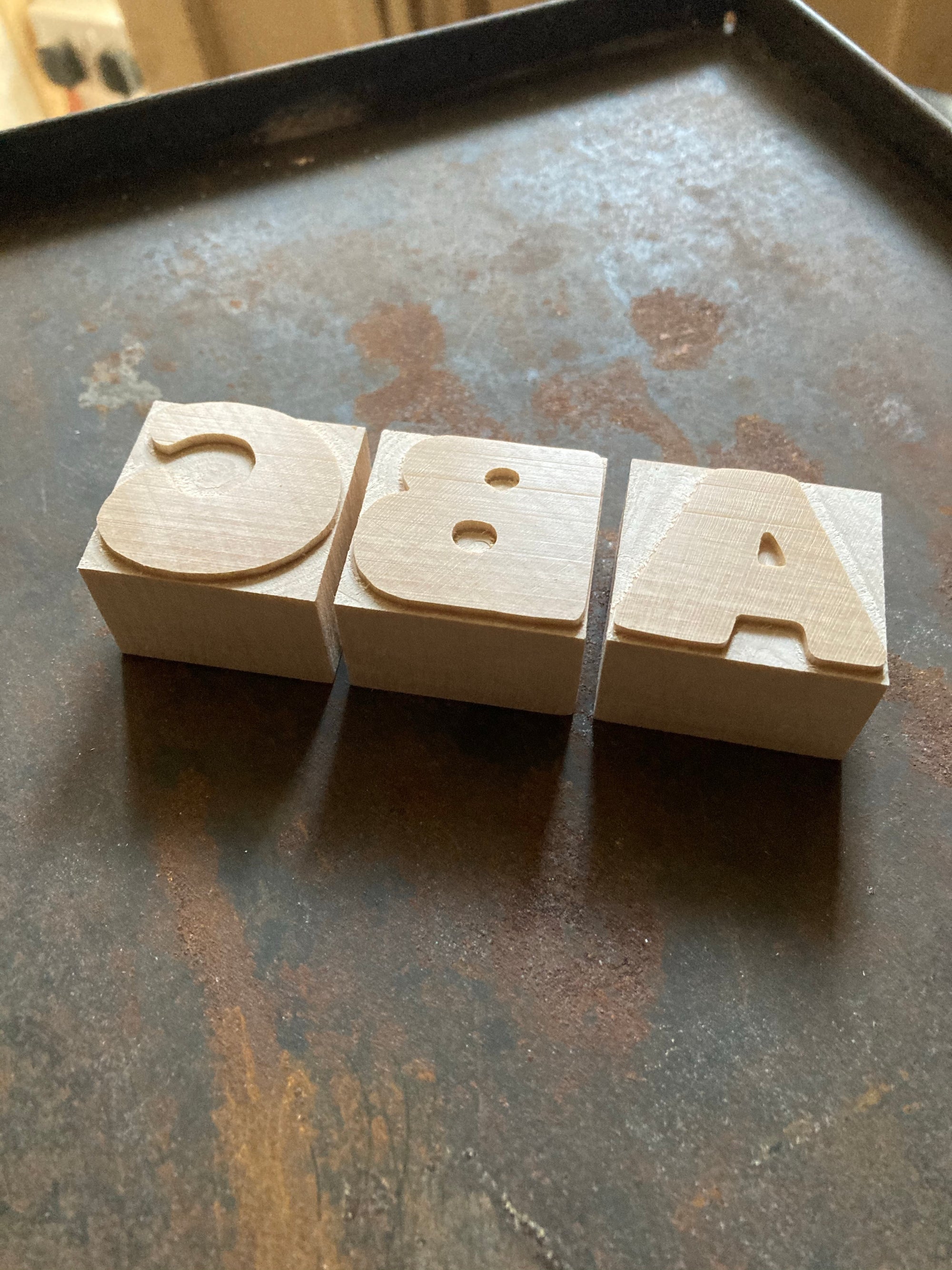 'Bletsoe' letterpress woodtype typeface