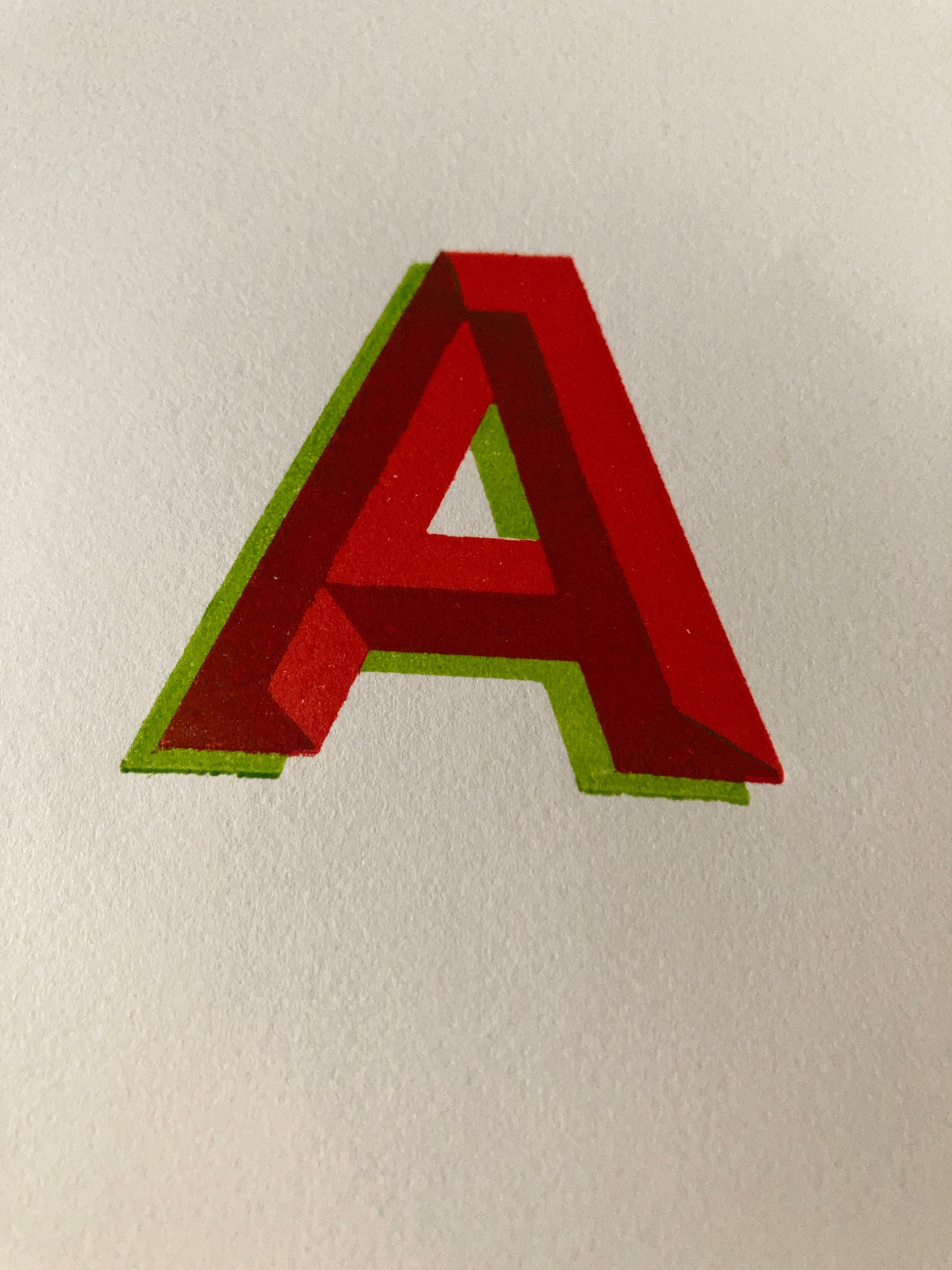 ‘Thurleigh' 2 Colour, True Chromatic Letterpress woodtype typeface