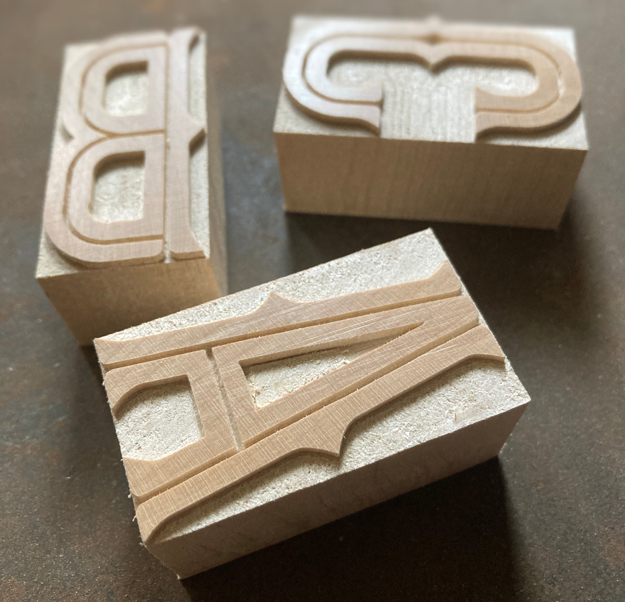 'Barbaro Inline' letterpress woodtype typeface