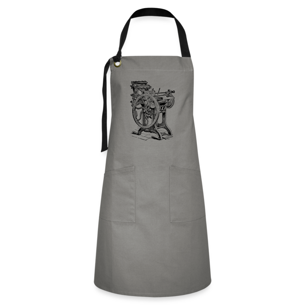 Studio Apron No. 2 - grey/black