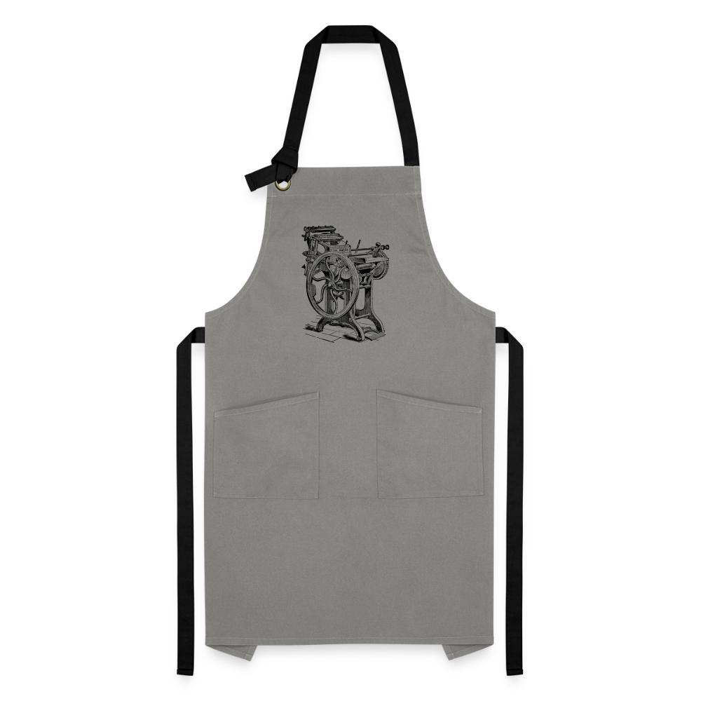 Studio Apron No. 2 - grey/black