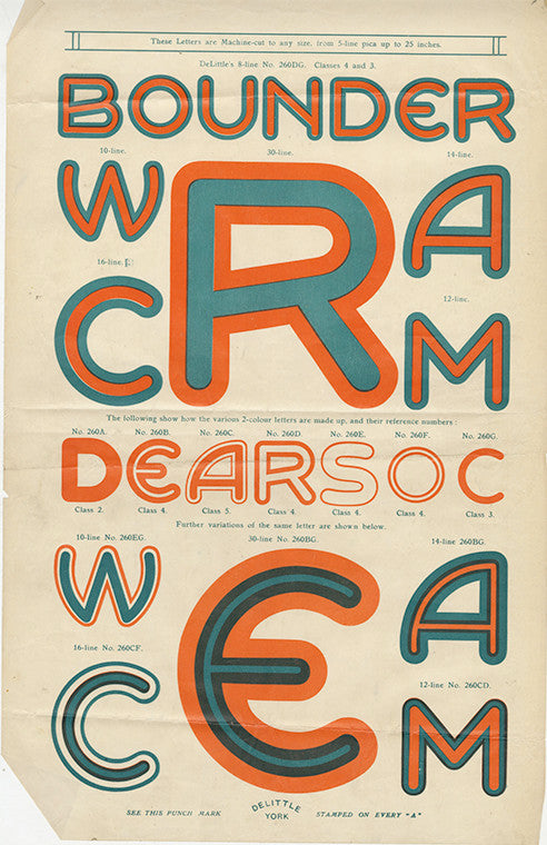 ‘Chellington' Letterpress woodtype typeface
