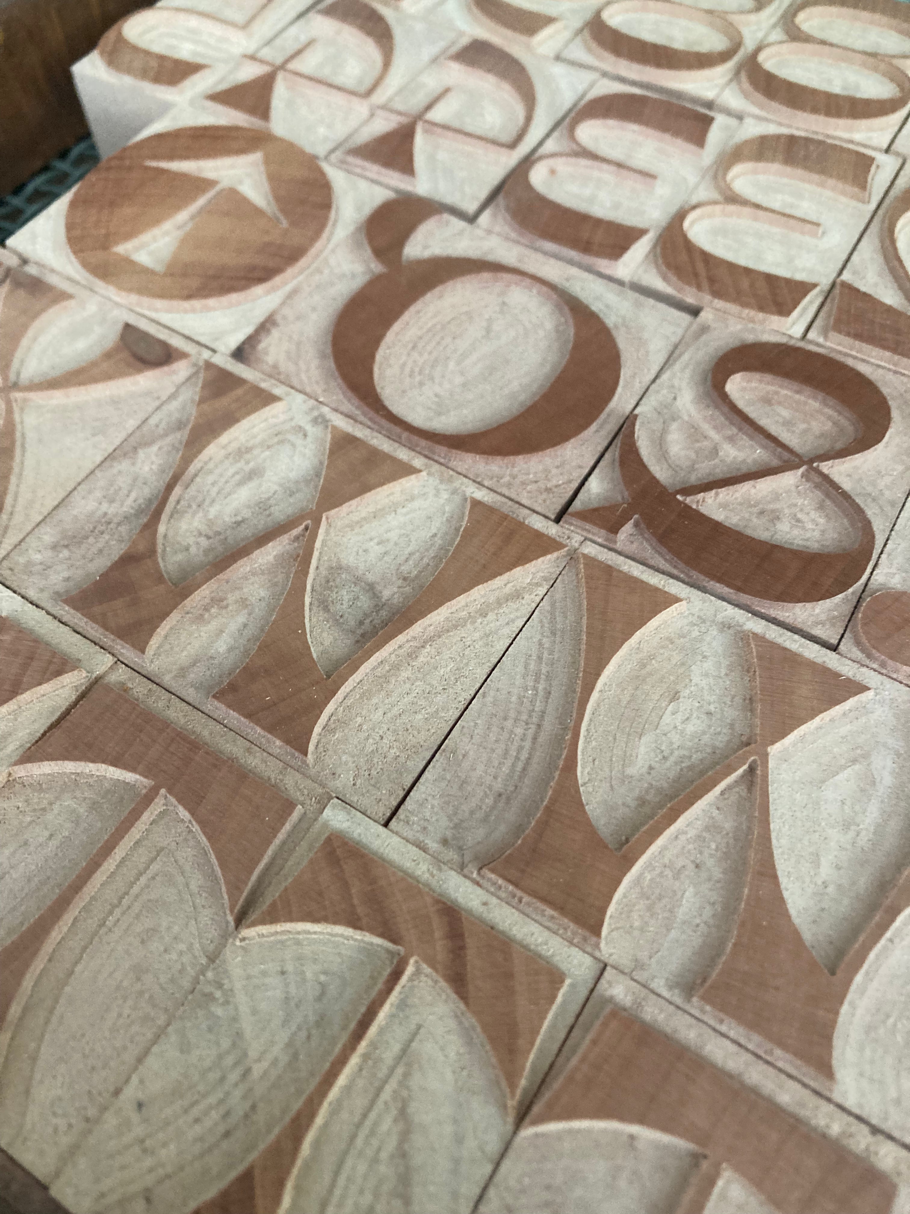 'Horizona' letterpress woodtype typeface