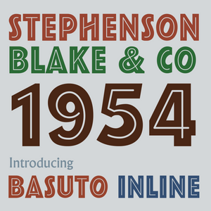 'Basuto Inline' Letterpress Woodtype Typeface