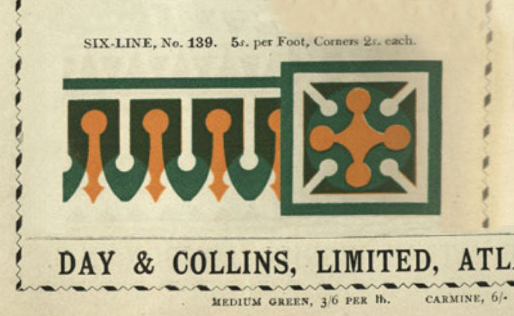 Day & Collins 8 line Chromatic/2 colour Border No. 2