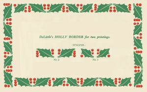 Delittle Christmas Holly 2 colour Border