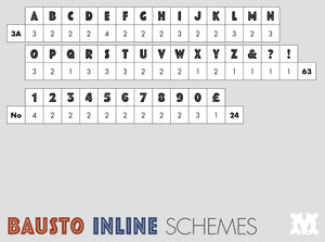 'Basuto Inline' Letterpress Woodtype Typeface