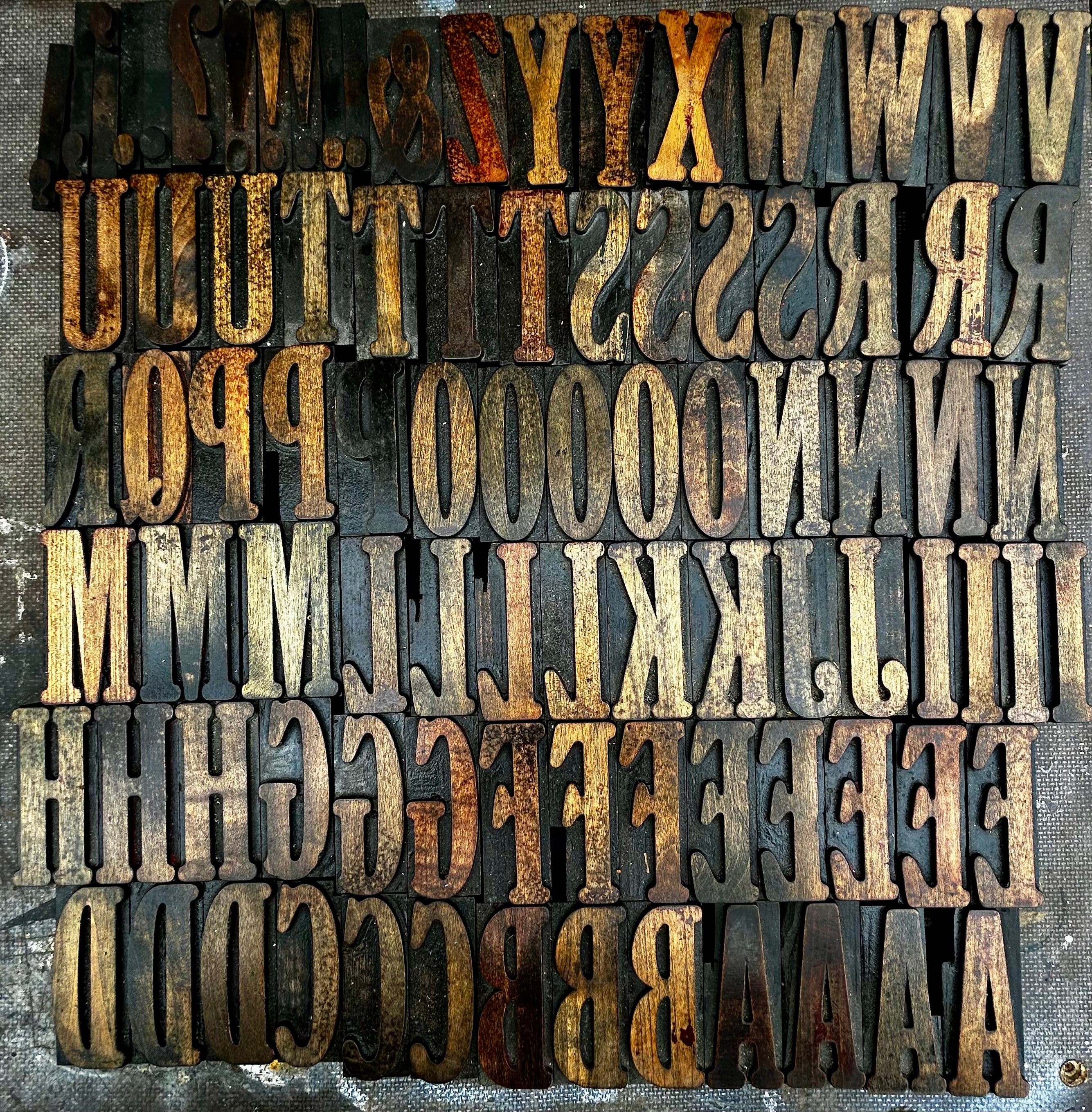 Vintage Day & Collins ‘Windsor Narrow' 20 line 3A Capitals 5a Lowercase and Numerals typeface