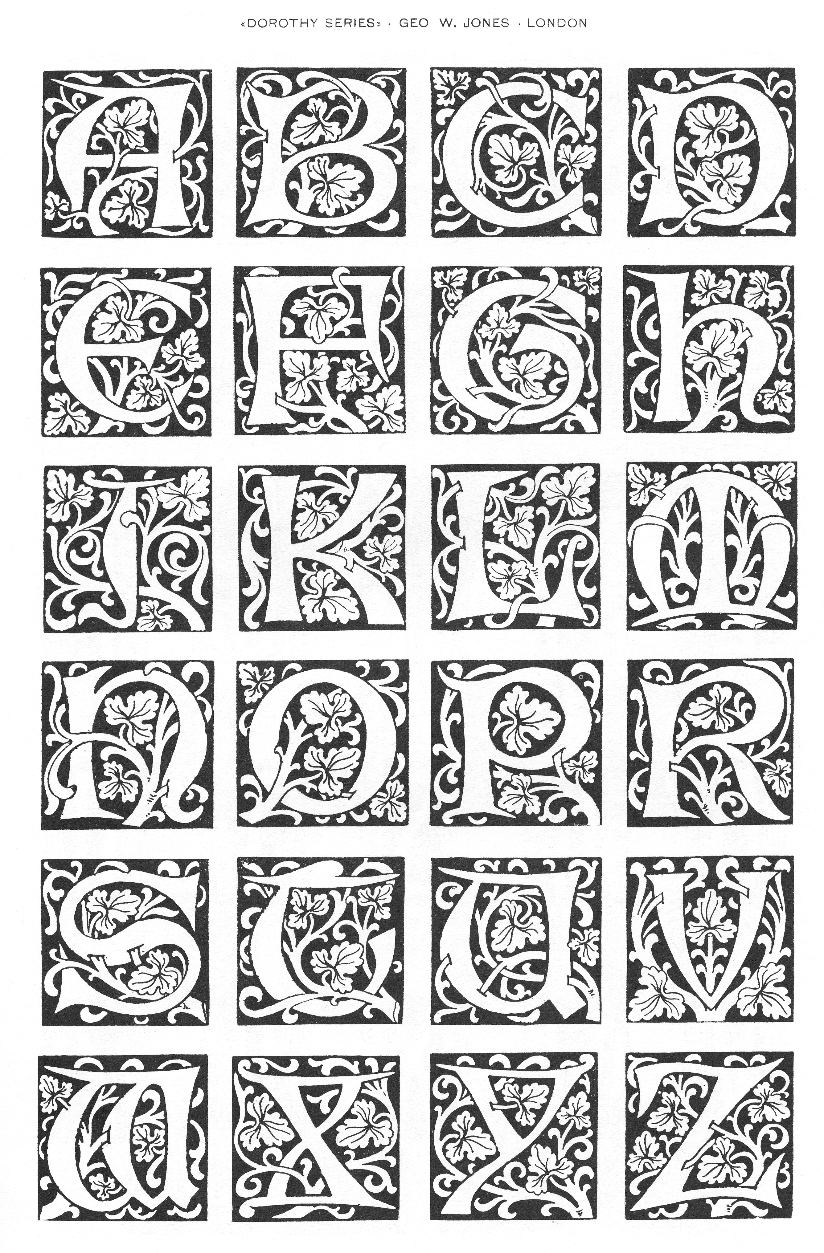 'Dorothy' Decorative Initials