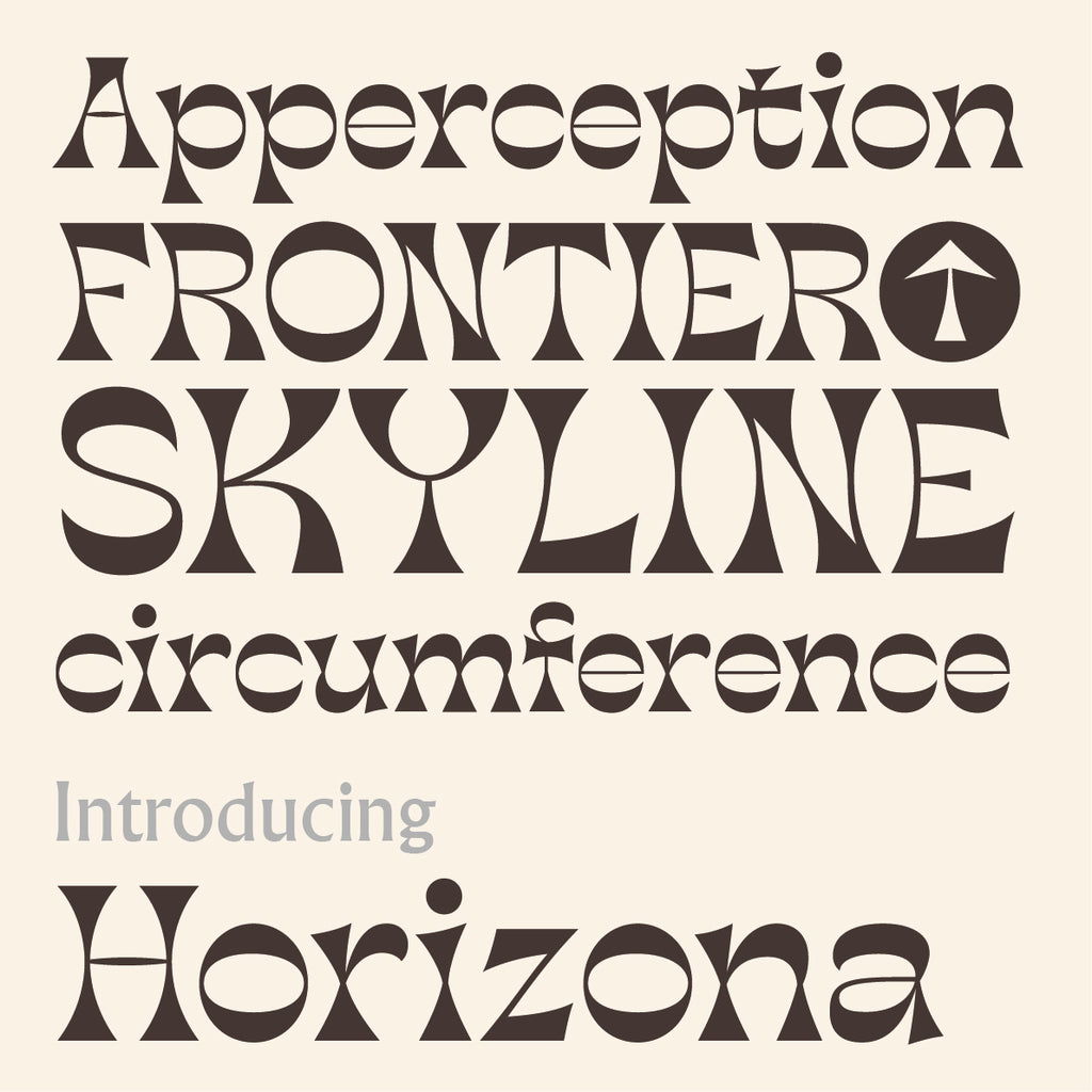 'Horizona' letterpress woodtype typeface