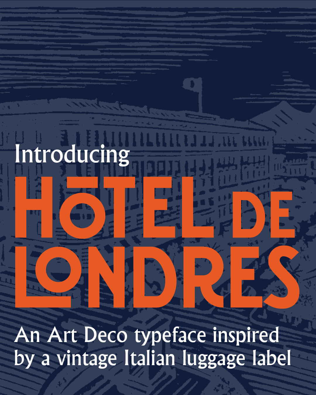 'Hotel de Londres' letterpress woodtype typeface