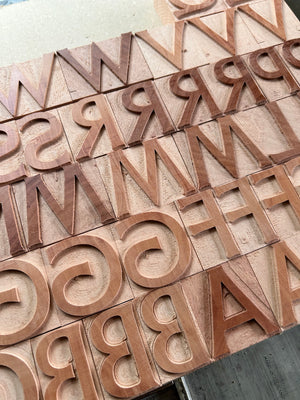 'Willington' letterpress woodtype typeface