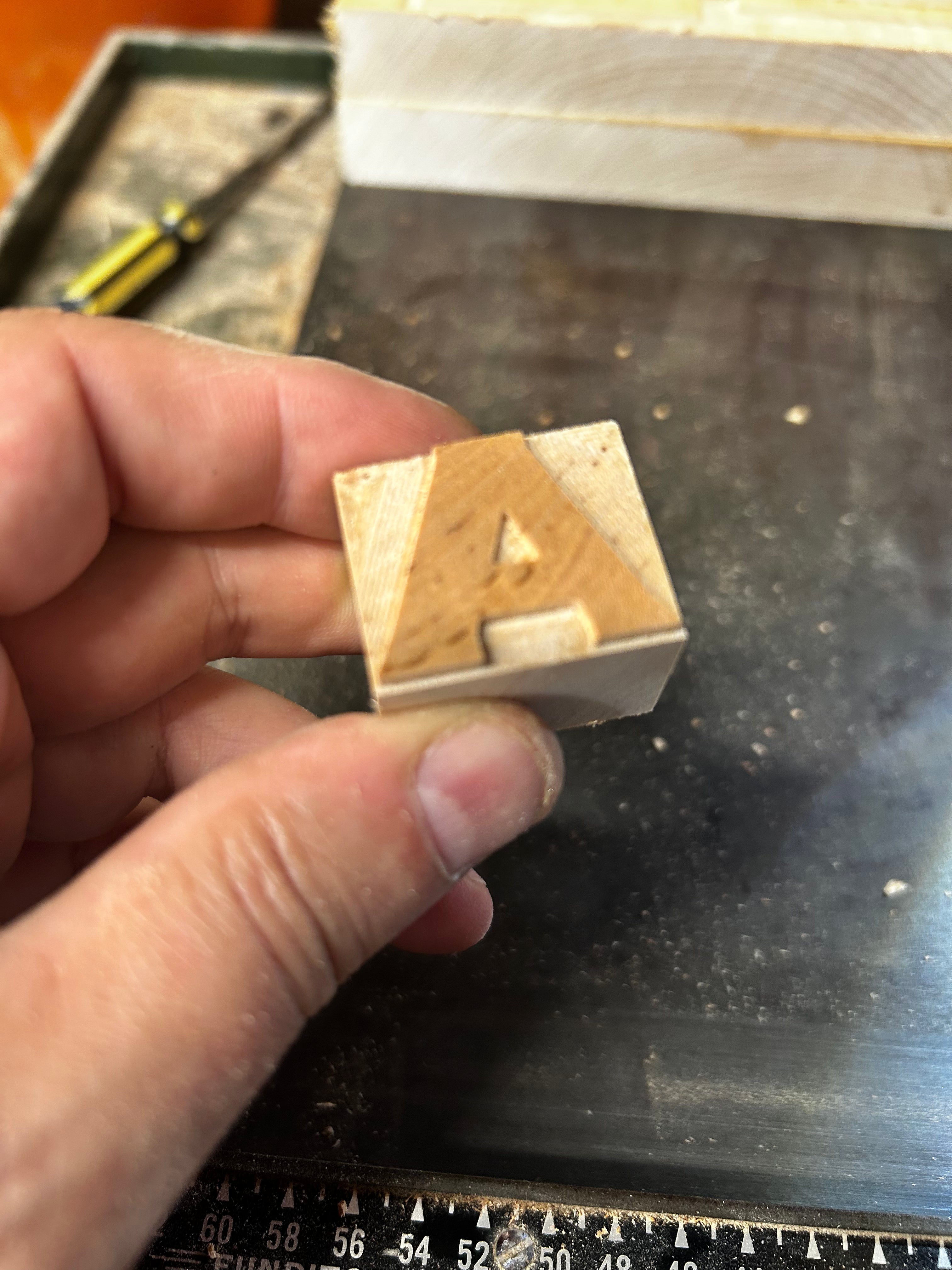 'Pilot Match' letterpress woodtype typeface