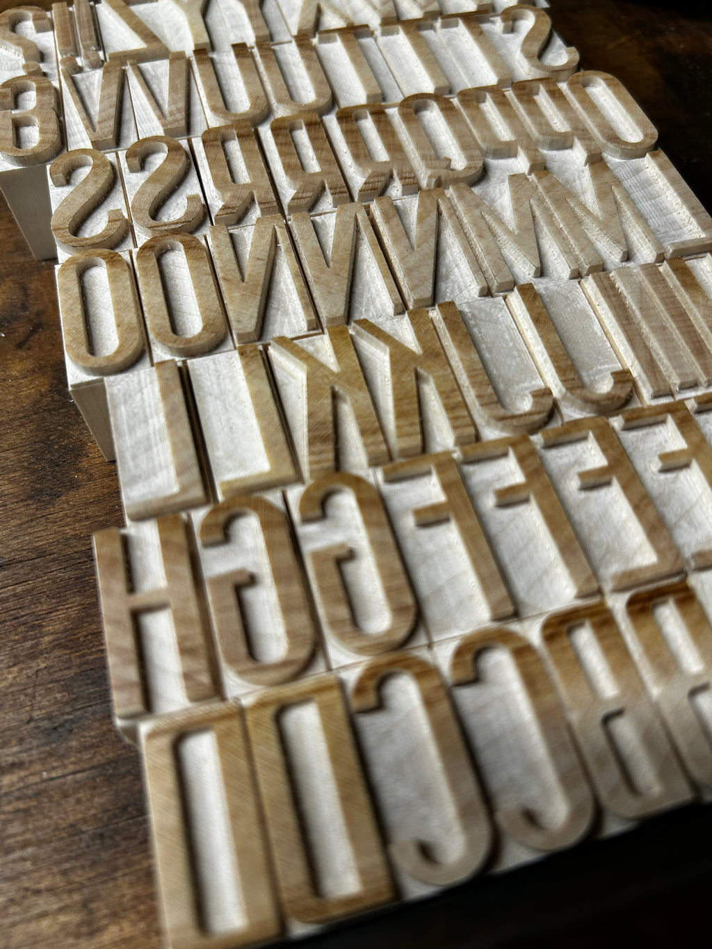 'Paris Baudin' letterpress woodtype typeface