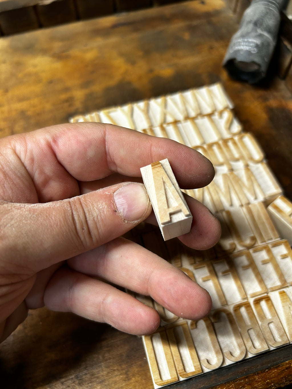 'Paris Baudin' letterpress woodtype typeface