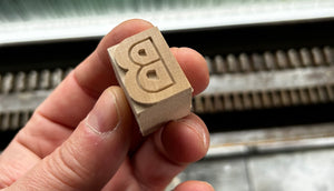 'Basuto Inline' Letterpress Woodtype Typeface