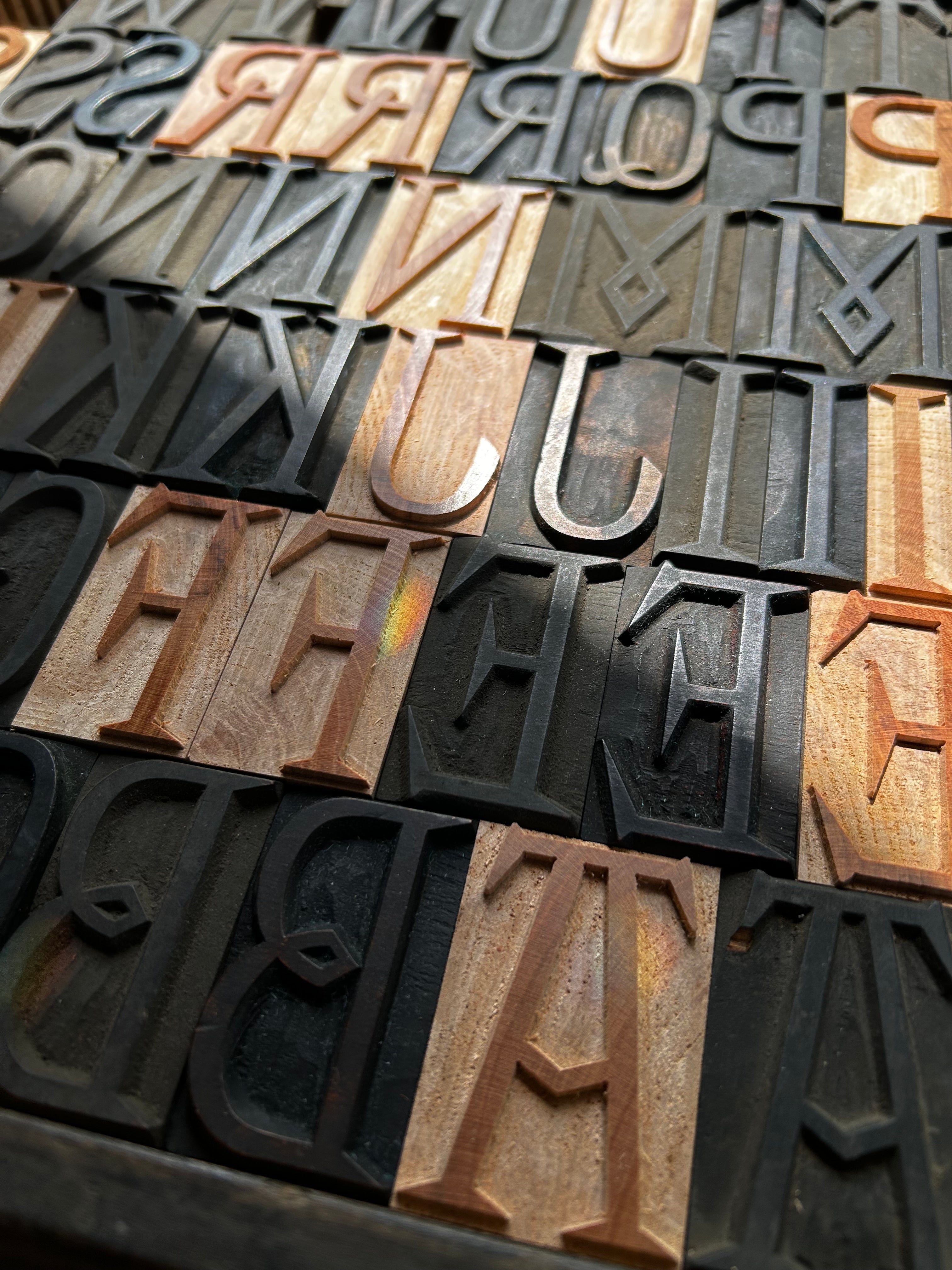 'Princestown' letterpress woodtype typeface