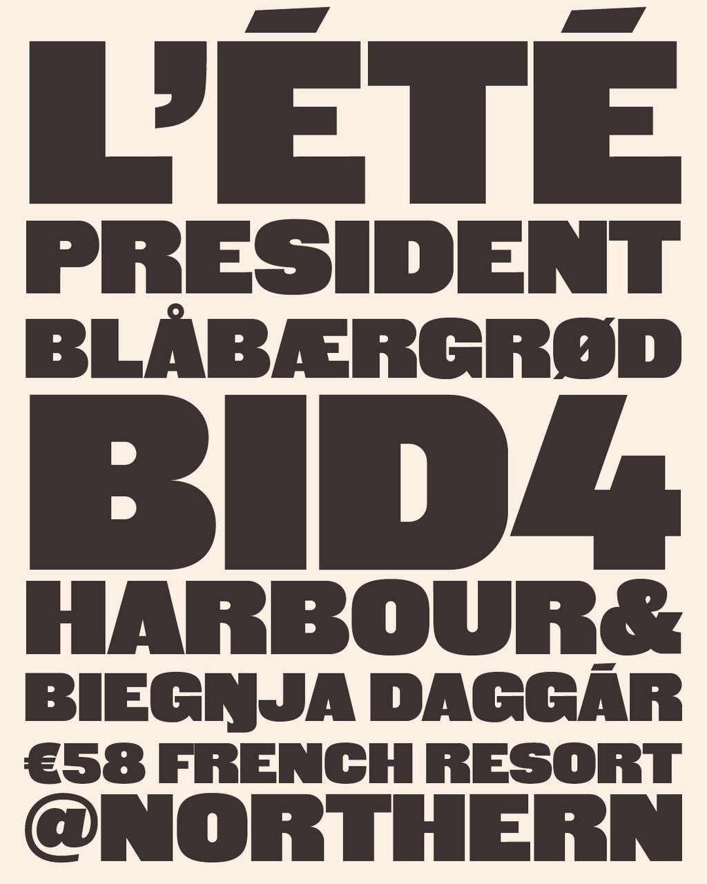 'Meuse' letterpress woodtype typeface