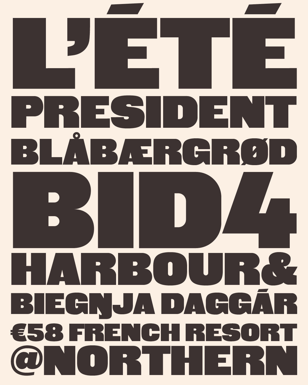 'Meuse' letterpress woodtype typeface