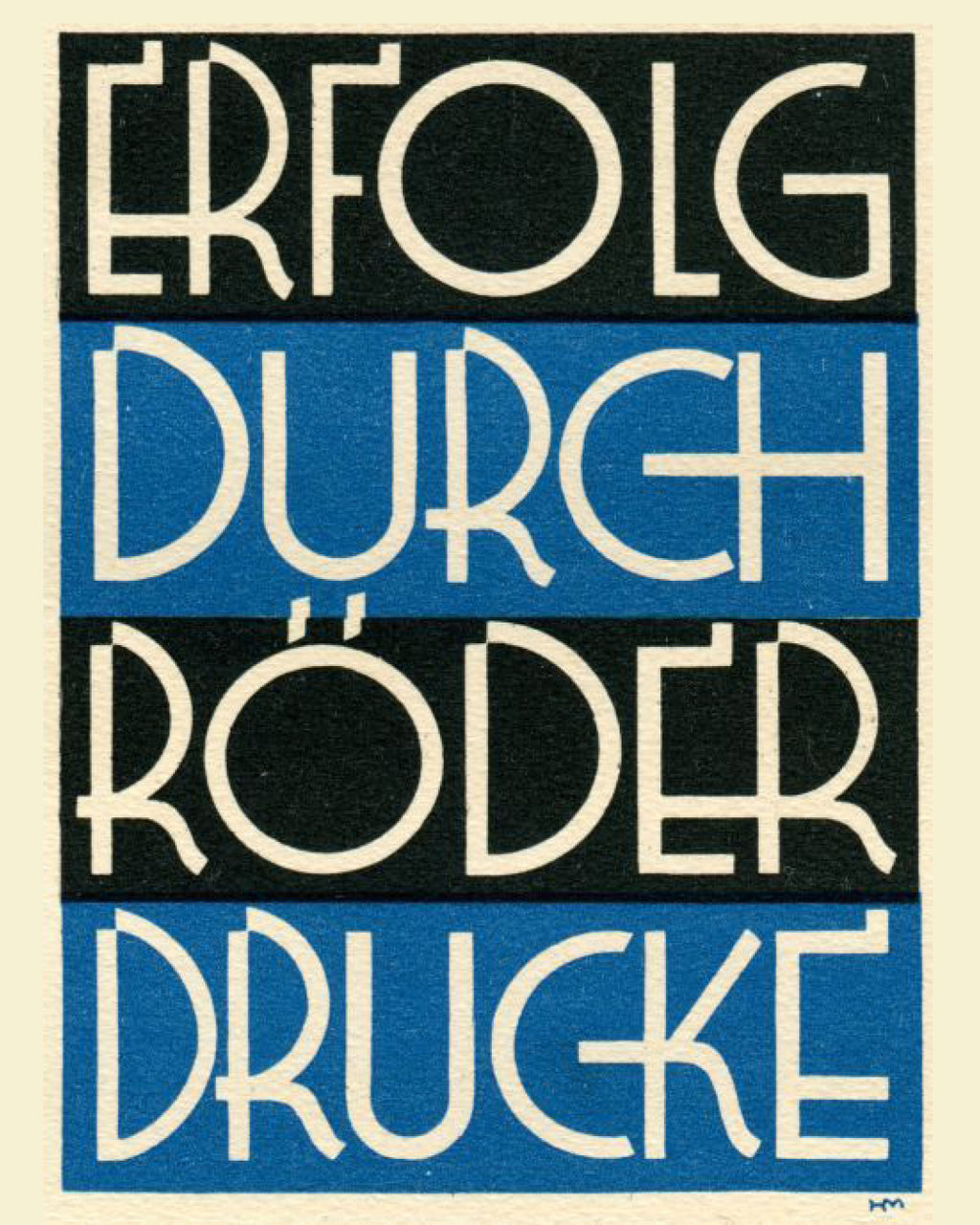 'Roder' letterpress woodtype typeface