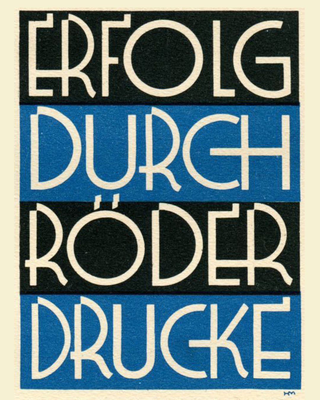 'Roder' letterpress woodtype typeface