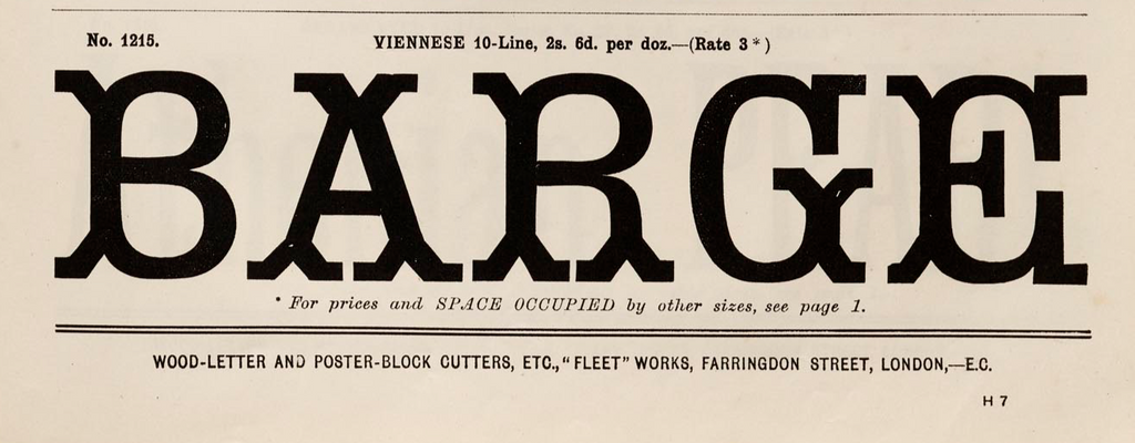'Imperial Vienna' letterpress woodtype typeface