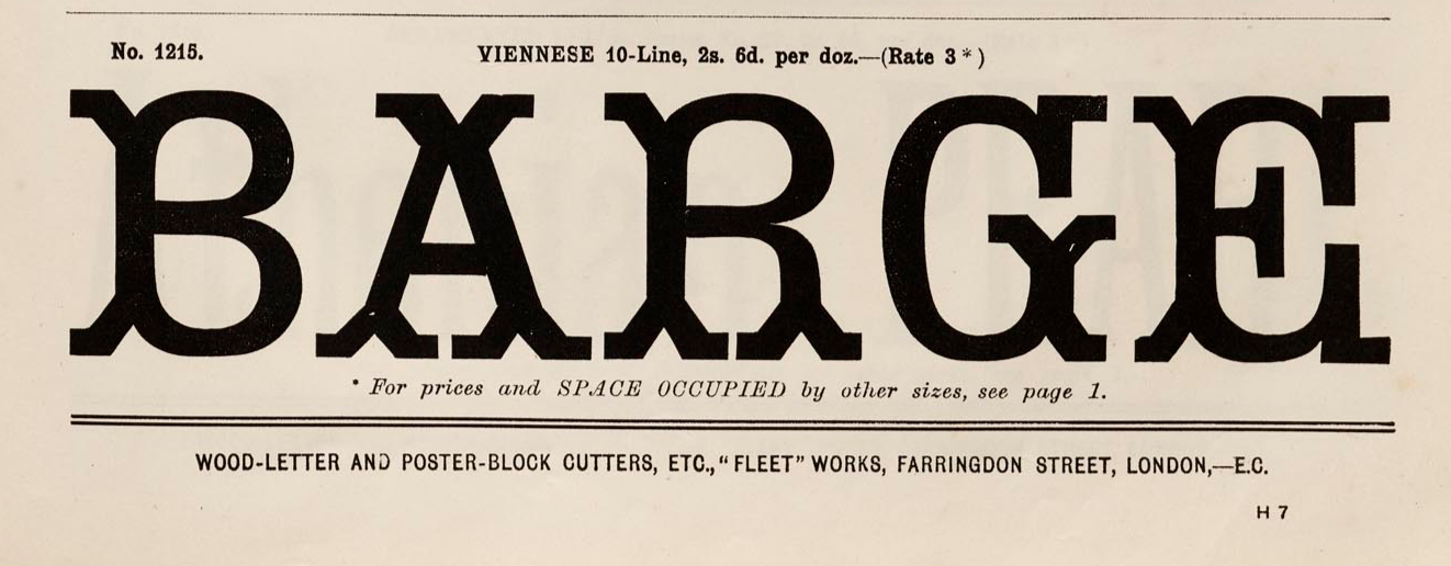 'Imperial Vienna' letterpress woodtype typeface