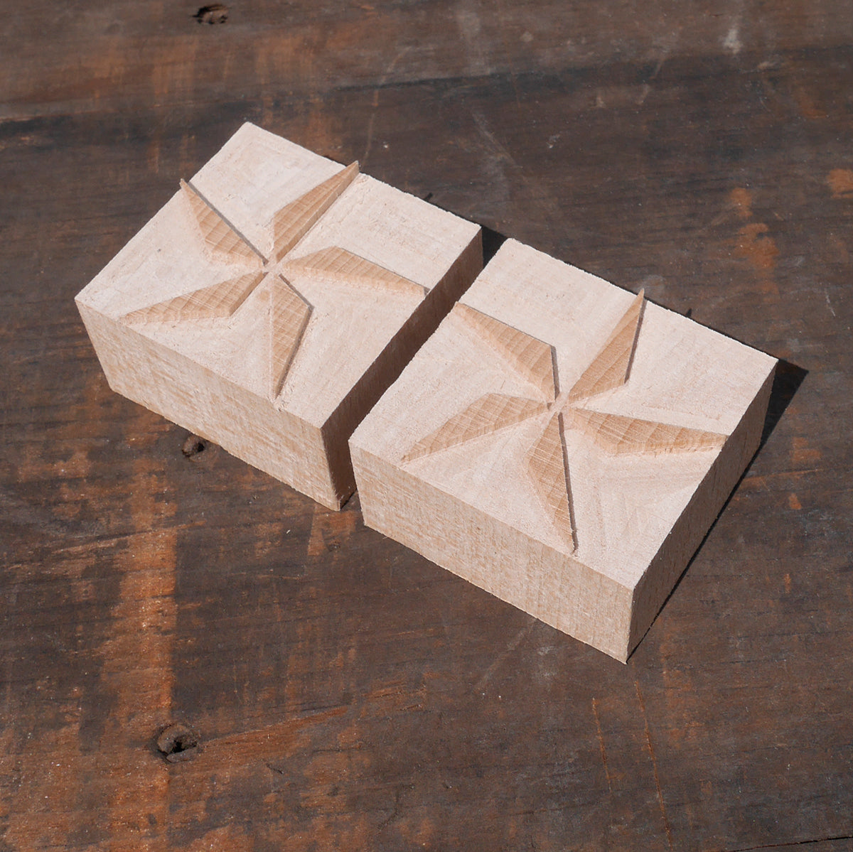 'Nautical' Letterpress 2 colour/chromatic star