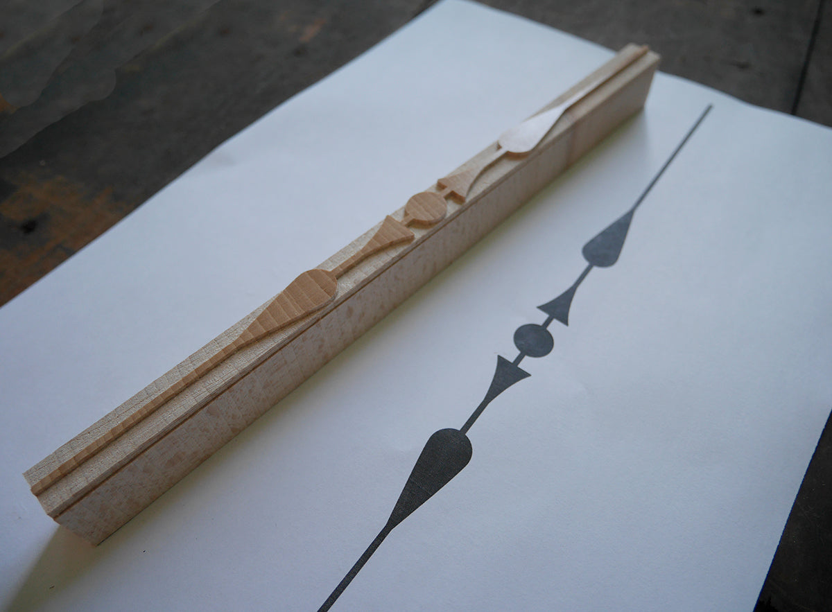 'French Dash' Letterpress Printing Block