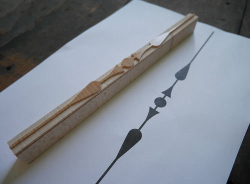 'French Dash' Letterpress Printing Block