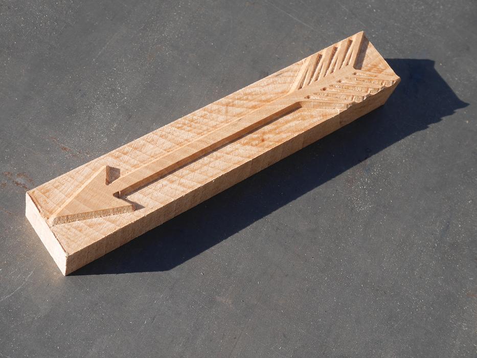 Arrow Letterpress Printing Block
