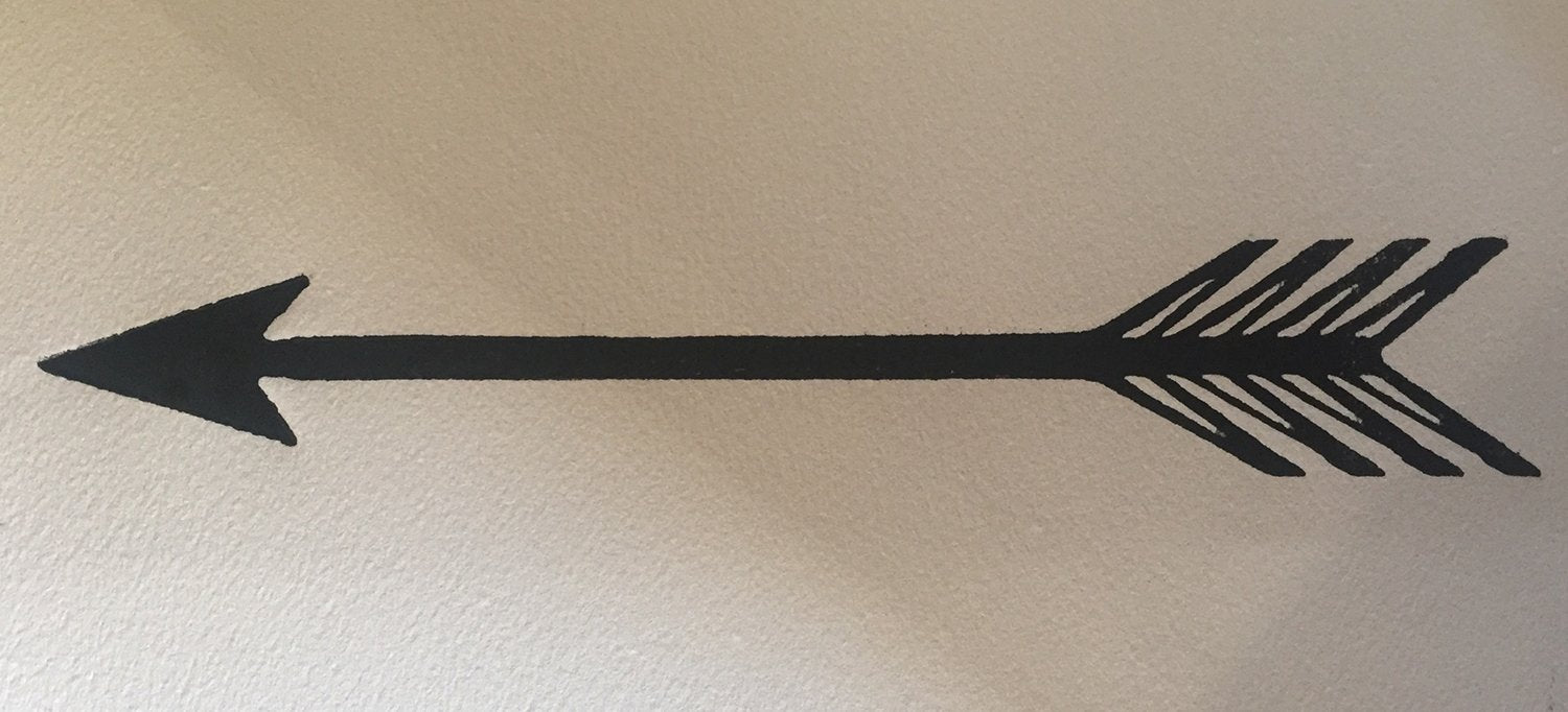 Arrow Letterpress Printing Block