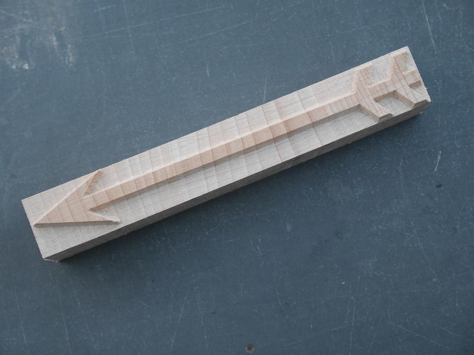 'British Railways' Arrow Letterpress Printing Block