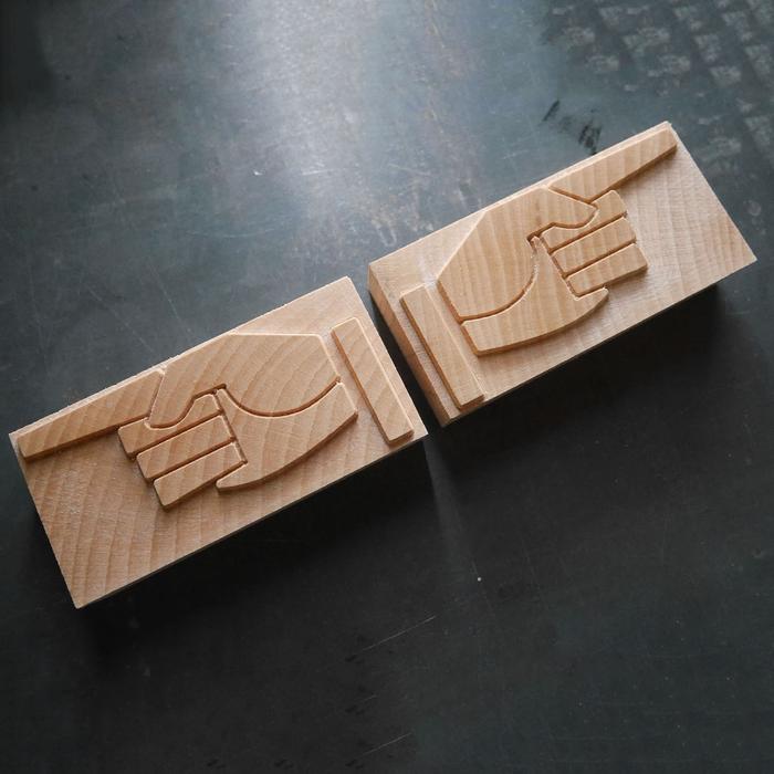 'Jose Iranzo' Letterpress Manicule, Printers Fist