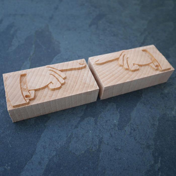 'DeLittle' Letterpress Manicule, Printers Fist