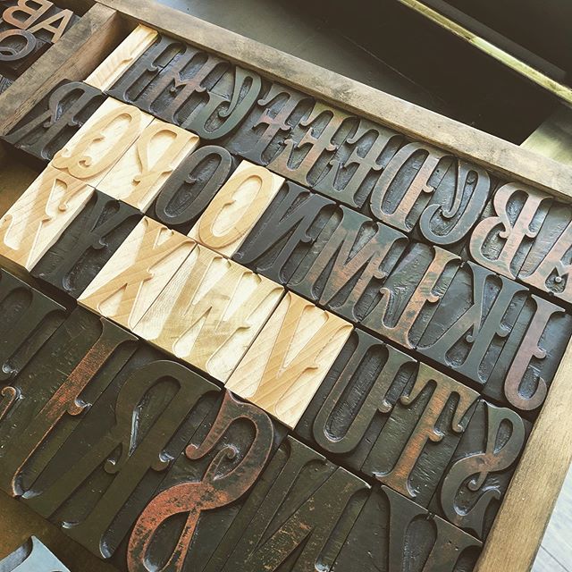 Letterpress Replacement/Missing Letters - 4  to 50 line size