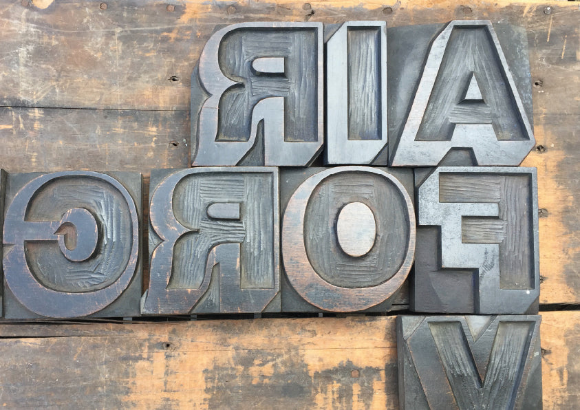 'Golborne' letterpress woodtype typeface