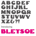 'Bletsoe' letterpress woodtype typeface